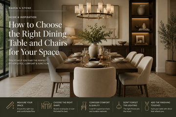 How to Choose the Right Dining Table and Chairs for Your Space