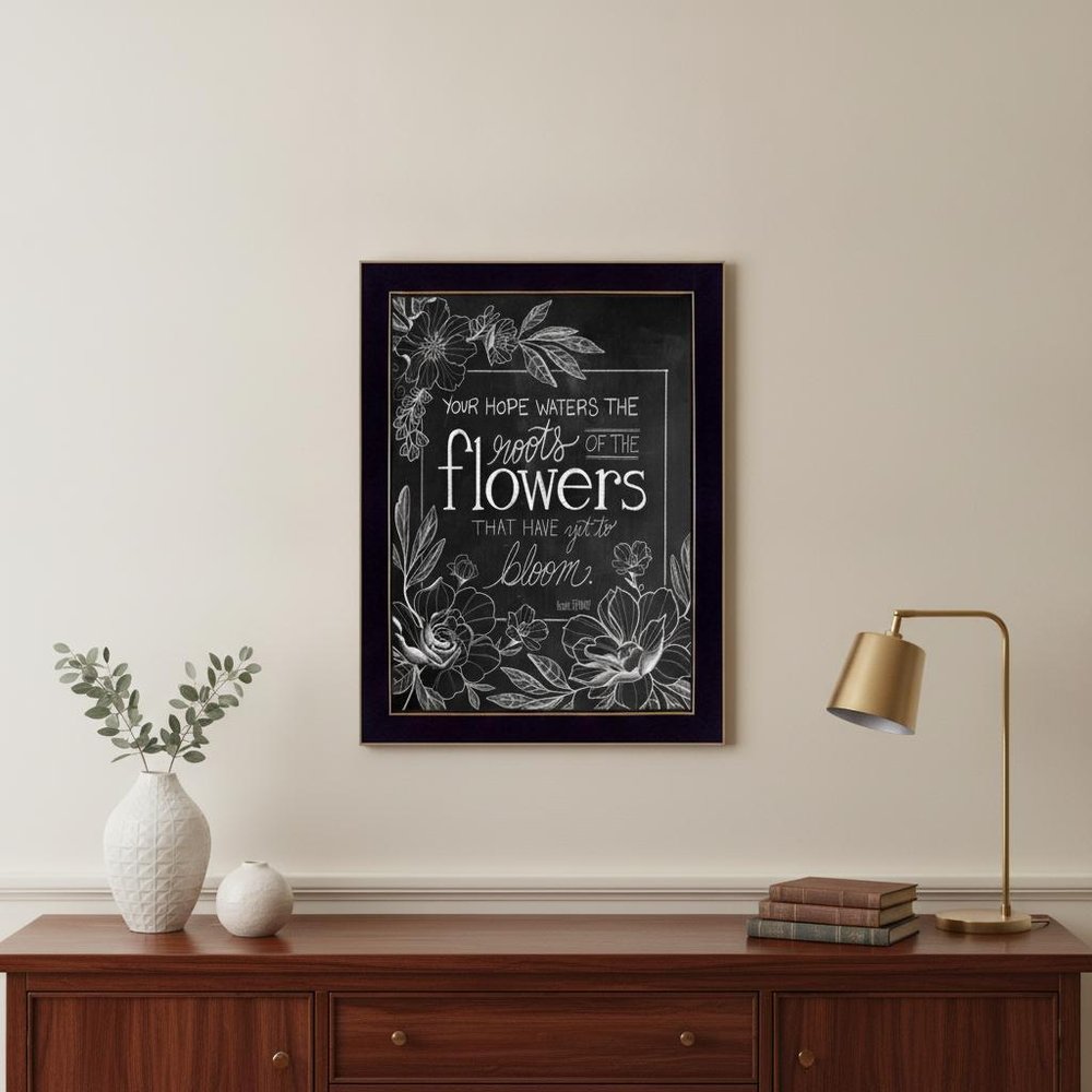 Yet to Bloom 2 Black Framed Print Wall Art