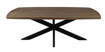 Nine Piece Gray and Black Solid Wood Dining Set with Eight Chairs