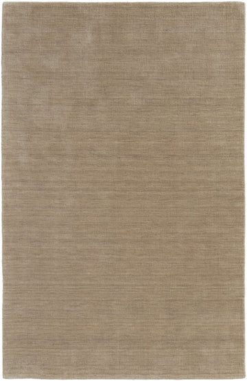 9' X 13' Tan Wool Hand Woven Area Rug