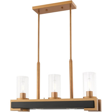 Gold Two Light Metal Dimmable Chandelier With Shades