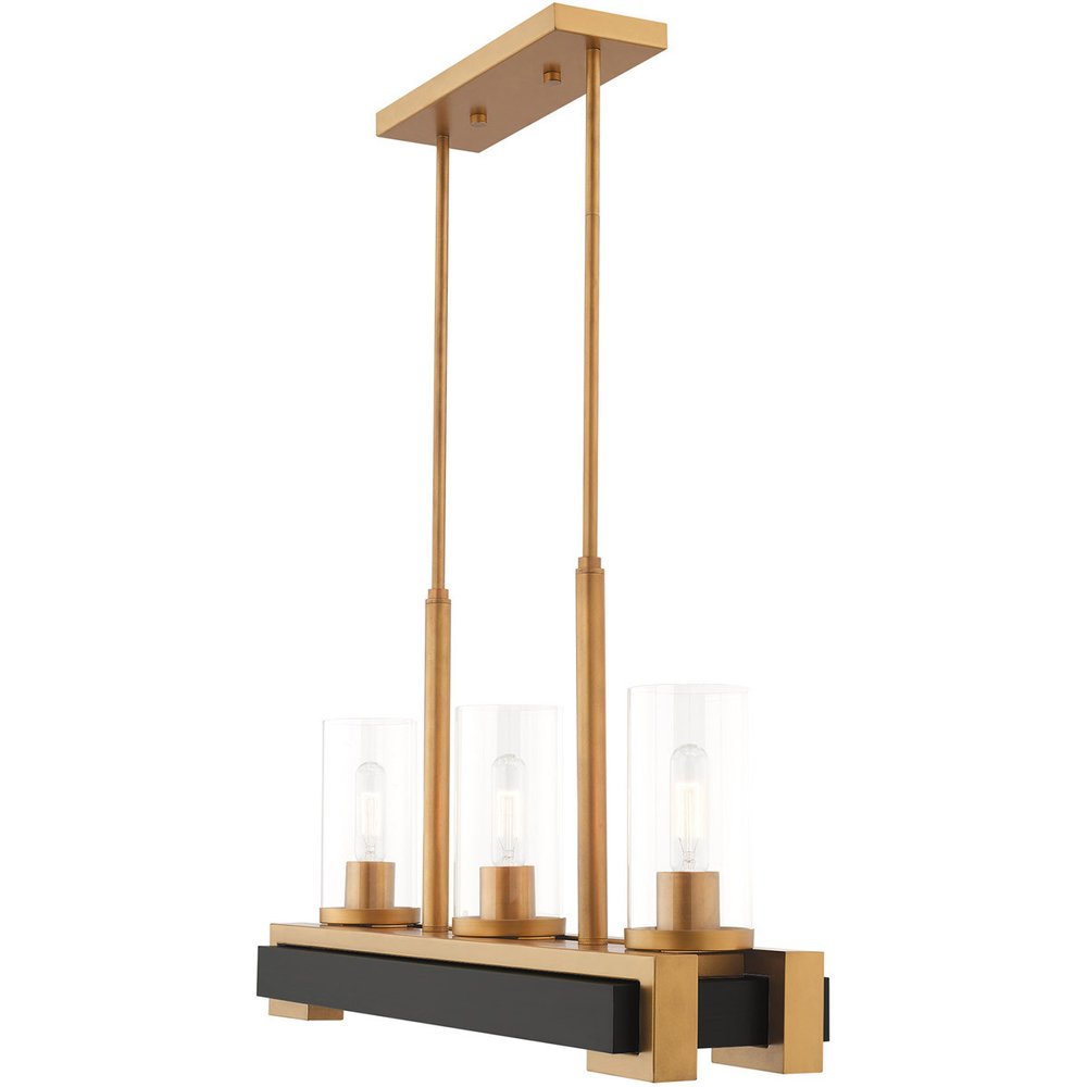 Gold Two Light Metal Dimmable Chandelier With Shades